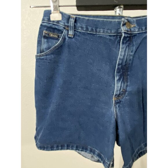 Wrangler Womens Size 13 Shorts 34X6” 100% Cotton Relaxed Blue Denim - Picture 2 of 10